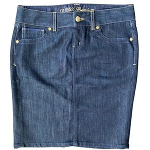 2for$38 Guess women’s denim mid skirt size 28 cotton